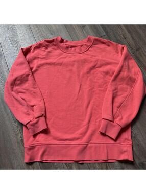 Women's Lululemon Perfectly Oversized Crew Sweatshirt 0 Pale Raspberry EUC